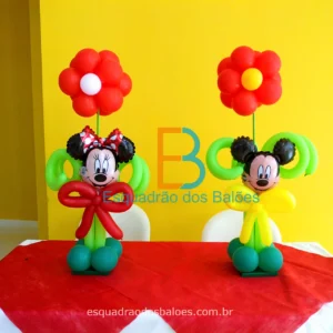 centros de mesa feito de balões