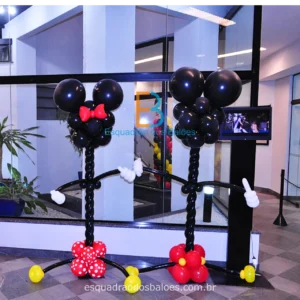 Decoração Mickey e Minnie coluna
