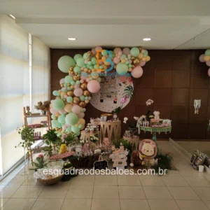 festa safari Balões desconstruídos