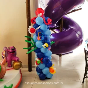 DECORAÇÃO FUNDO DO MAR coluna